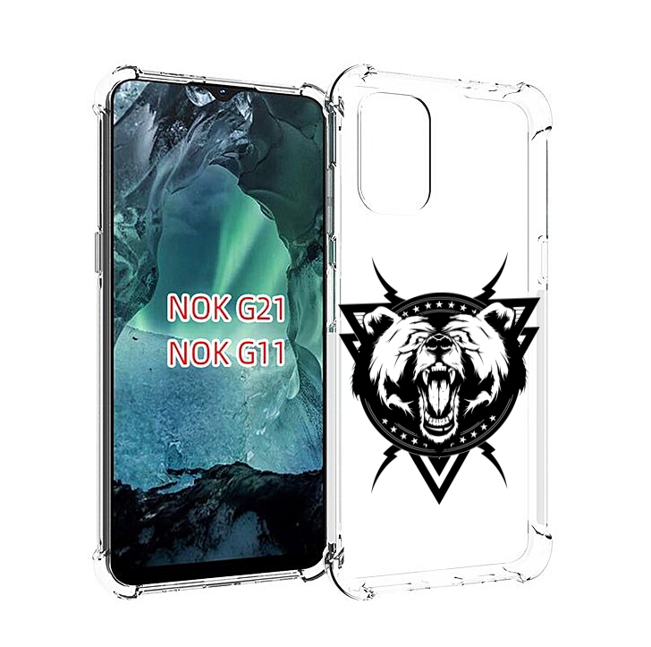 

Чехол Mypads Медведь В Треугольнике Для Nokia G11/G21, Прозрачный, Tocco