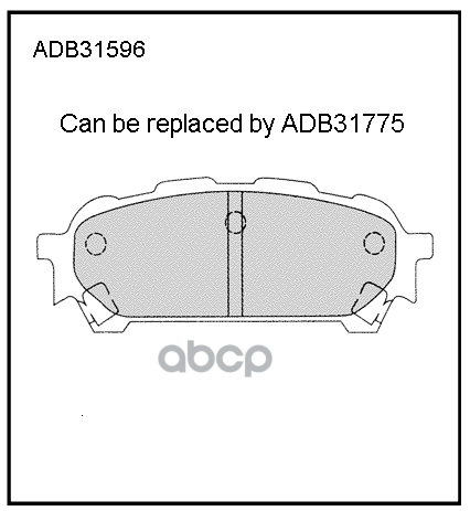 

Тормозные колодки ALLIED NIPPON задние ADB31596