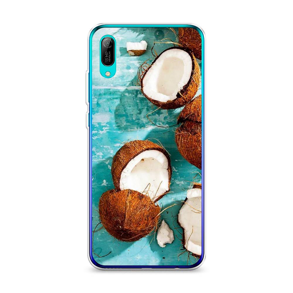 

Чехол Awog на Huawei Y6 Pro (Prime) 2019 "Разбитые кокосы", Коричневый, 68150-10