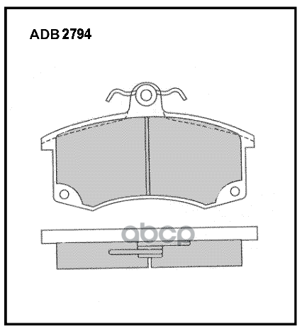 

Тормозные колодки ALLIED NIPPON передние ADB2794HD