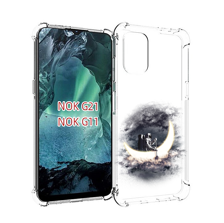 

Чехол Mypads Лунный Путешественник Для Nokia G11/G21, Прозрачный, Tocco