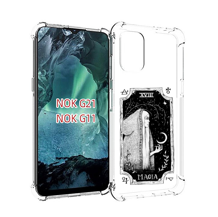 

Чехол Mypads Лунная Магия Для Nokia G11/G21, Прозрачный, Tocco