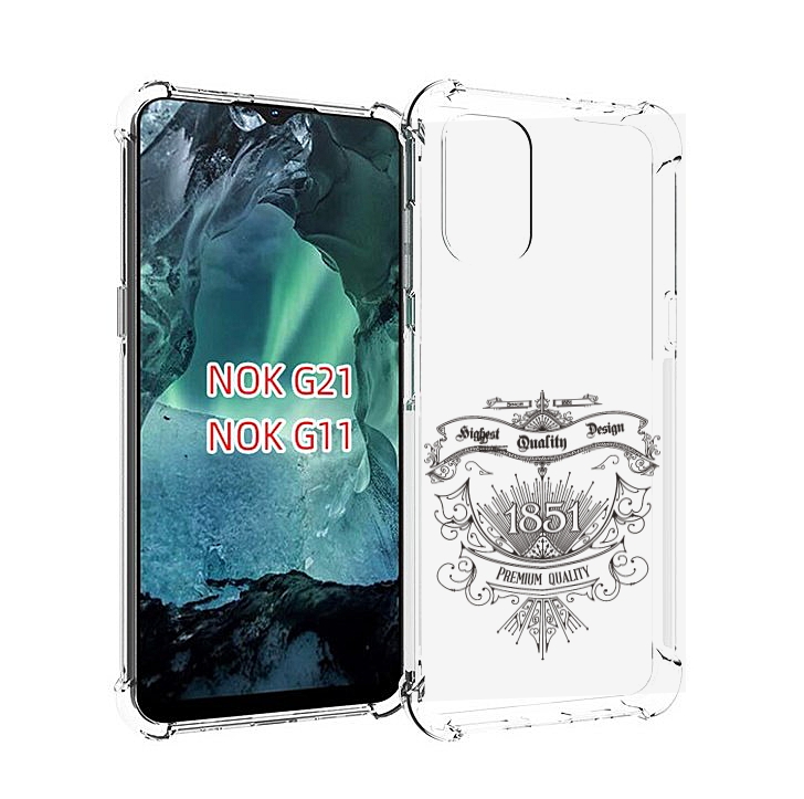 

Чехол Mypads Логотип 1851 Год Для Nokia G11/G21, Прозрачный, Tocco