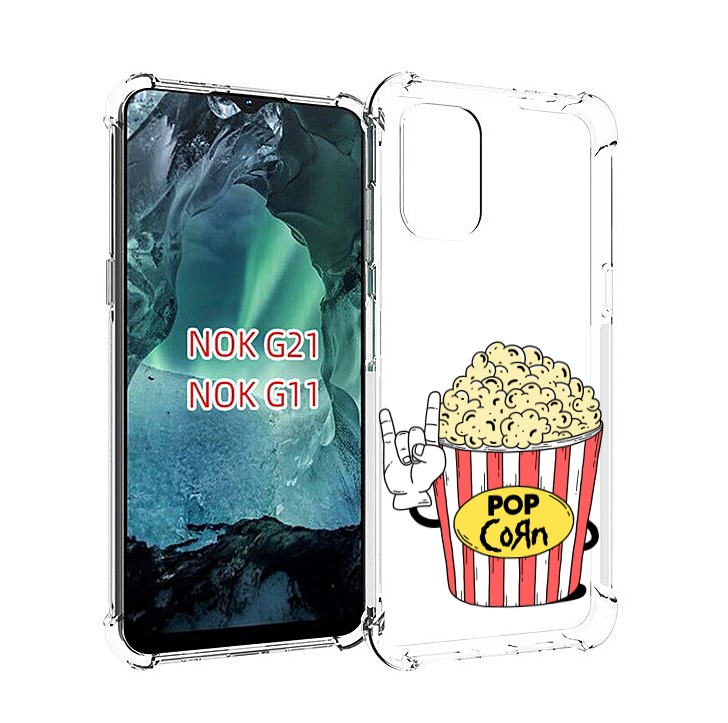 

Чехол MyPads крутой попкорн для Nokia G11 / G21, Прозрачный, Tocco