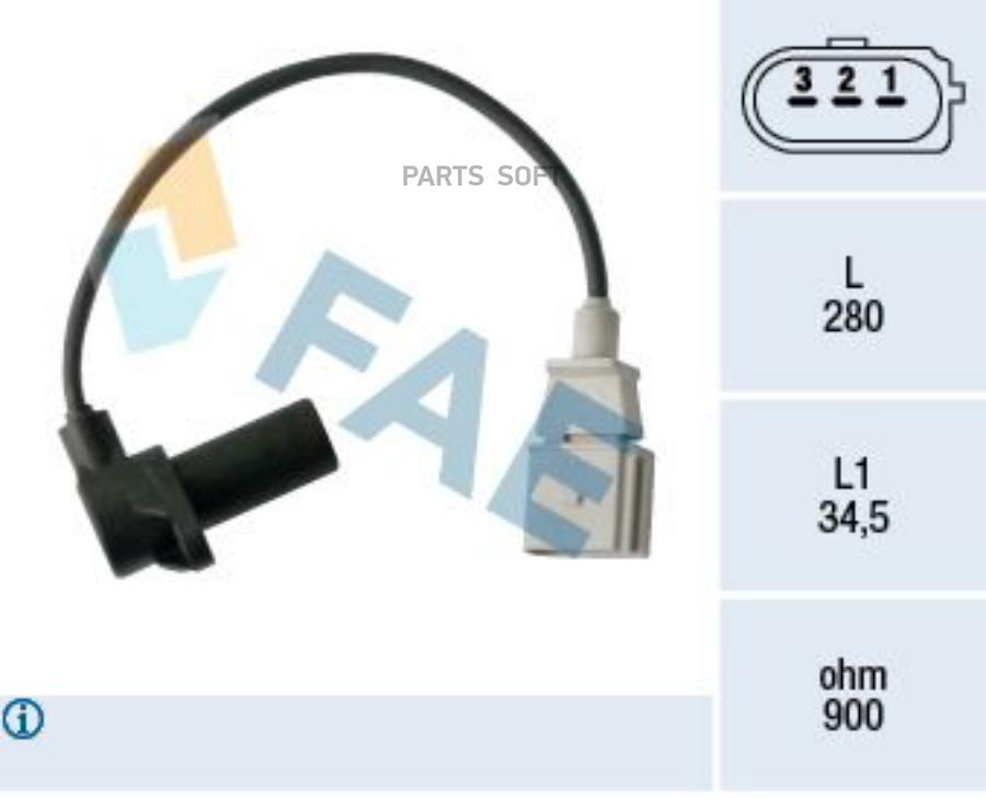 

Датчик положения коленвала VAG FAE 79479