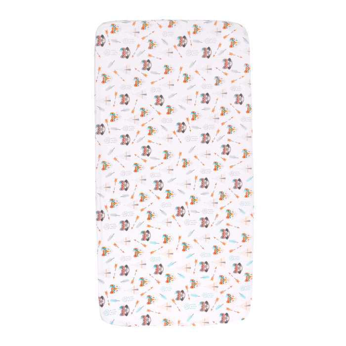 

Простынь на резинке Forest kids Redskins 7552 цв. белый