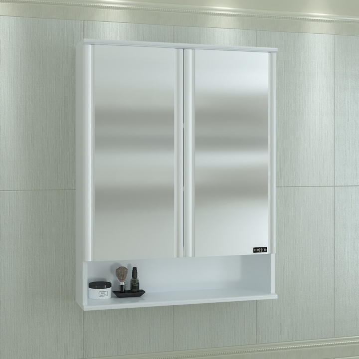 Зеркальный шкаф СанТа Вегас 70 Белый подвесная люстра citilux вегас cl227143