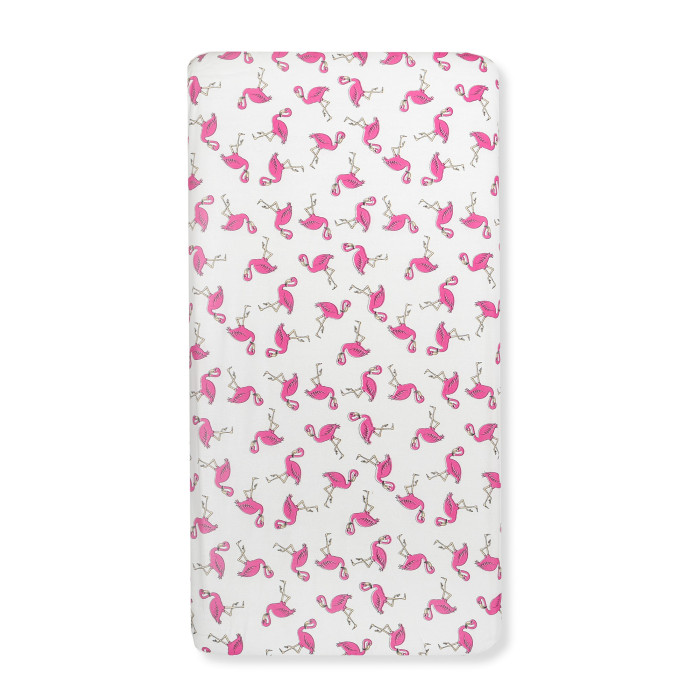 фото Простынь на резинке forest kids flamingo 7551 цв. розовый