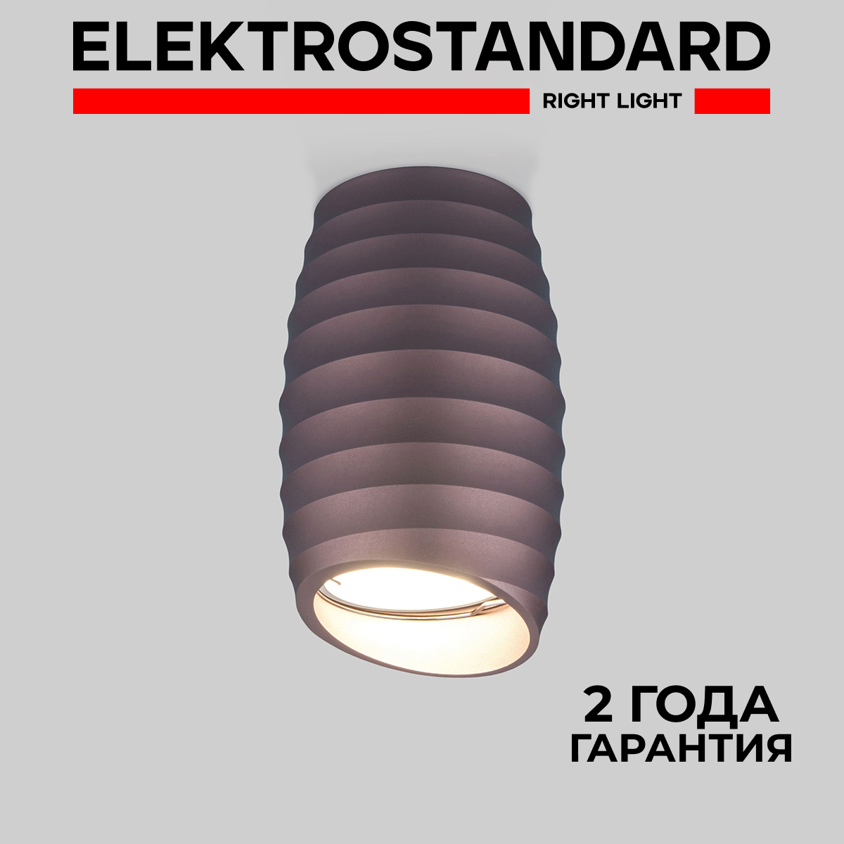 

Накладной потолочный светильник Elektrostandard DLN105 GU10 коричневый, DLN105 190923