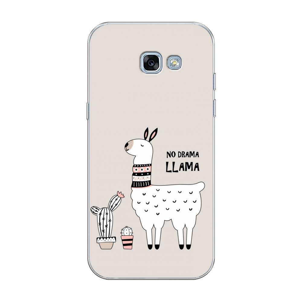 

Чехол Awog на Samsung Galaxy A3 2017 / Самсунг A3 2017 "No drama LLama", Бежевый;серый;белый, 20350-2