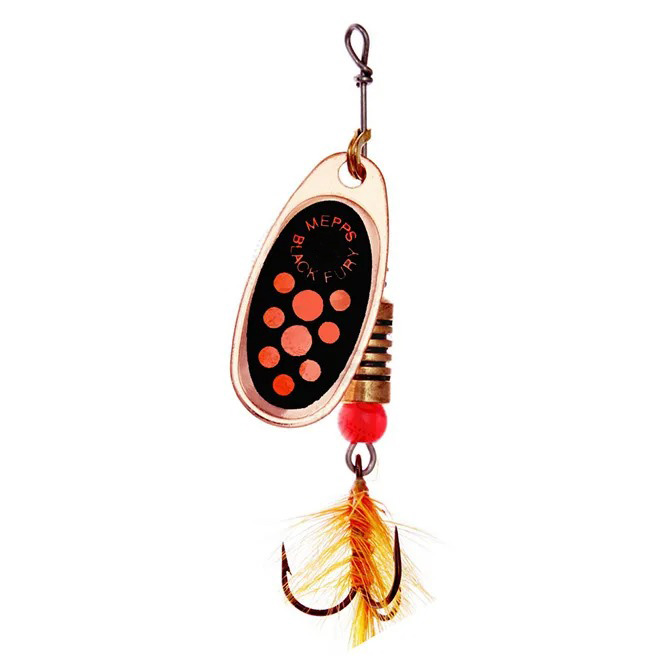 

Вращающаяся блесна Mepps Comet Black Fury Mouche 1шт цвет copper, Красный;медный;черный;золотистый, Comet Black Fury Mouche