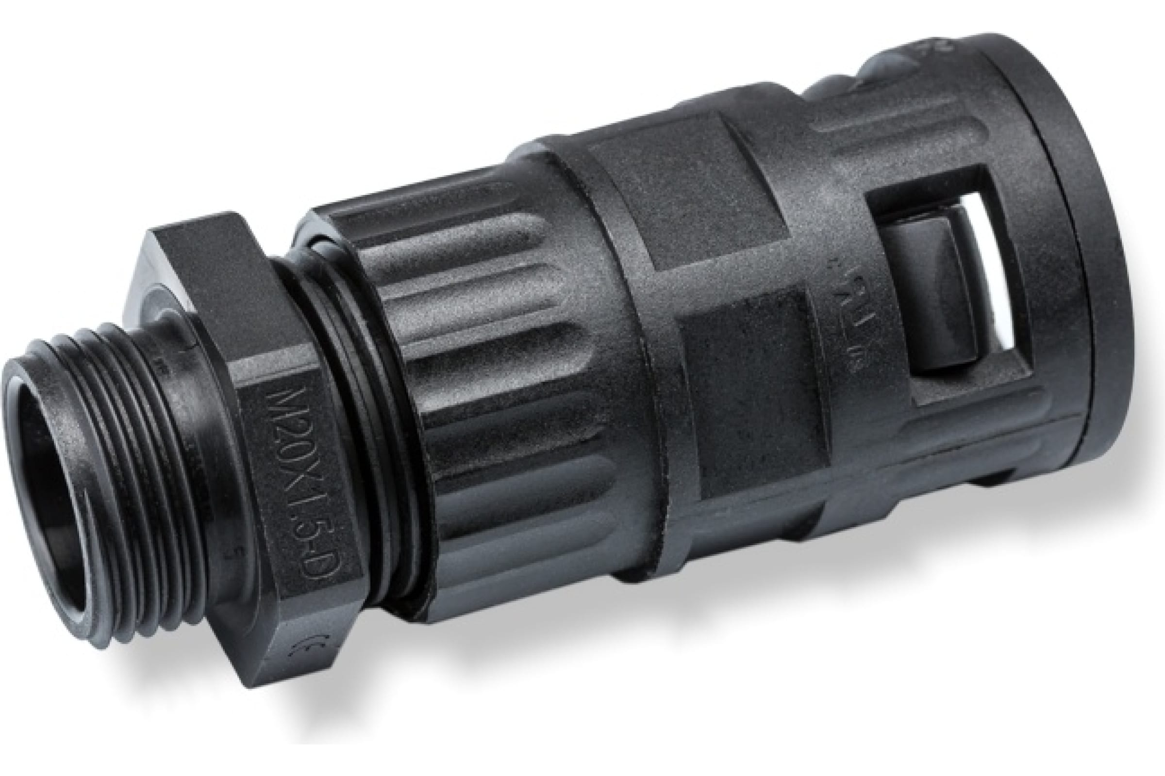 

Weyer муфта для гофрированных труб WQGZ1-M20B/AD21.2 - коннектор прямой, нар. M20x1.5 WE04, Черный