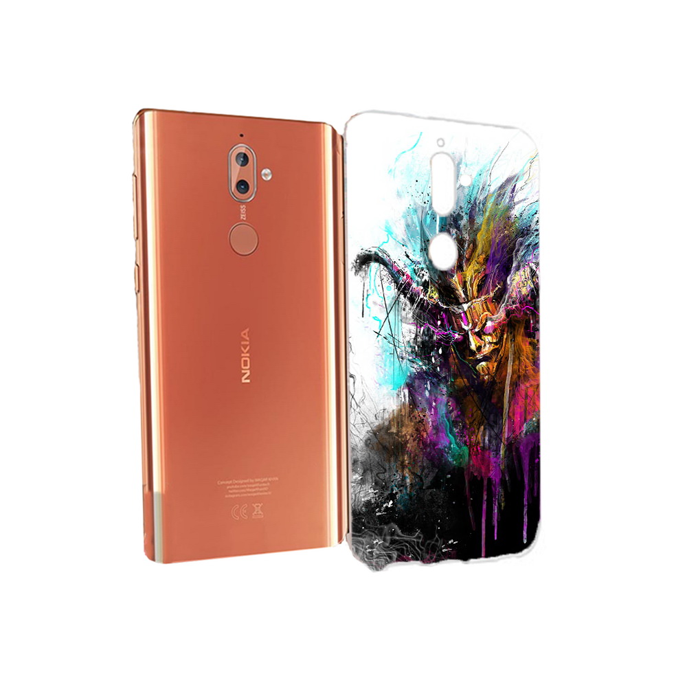 

Чехол MyPads Tocco для Nokia 9 яркий дьявол (PT126479.94.709), Прозрачный, Tocco