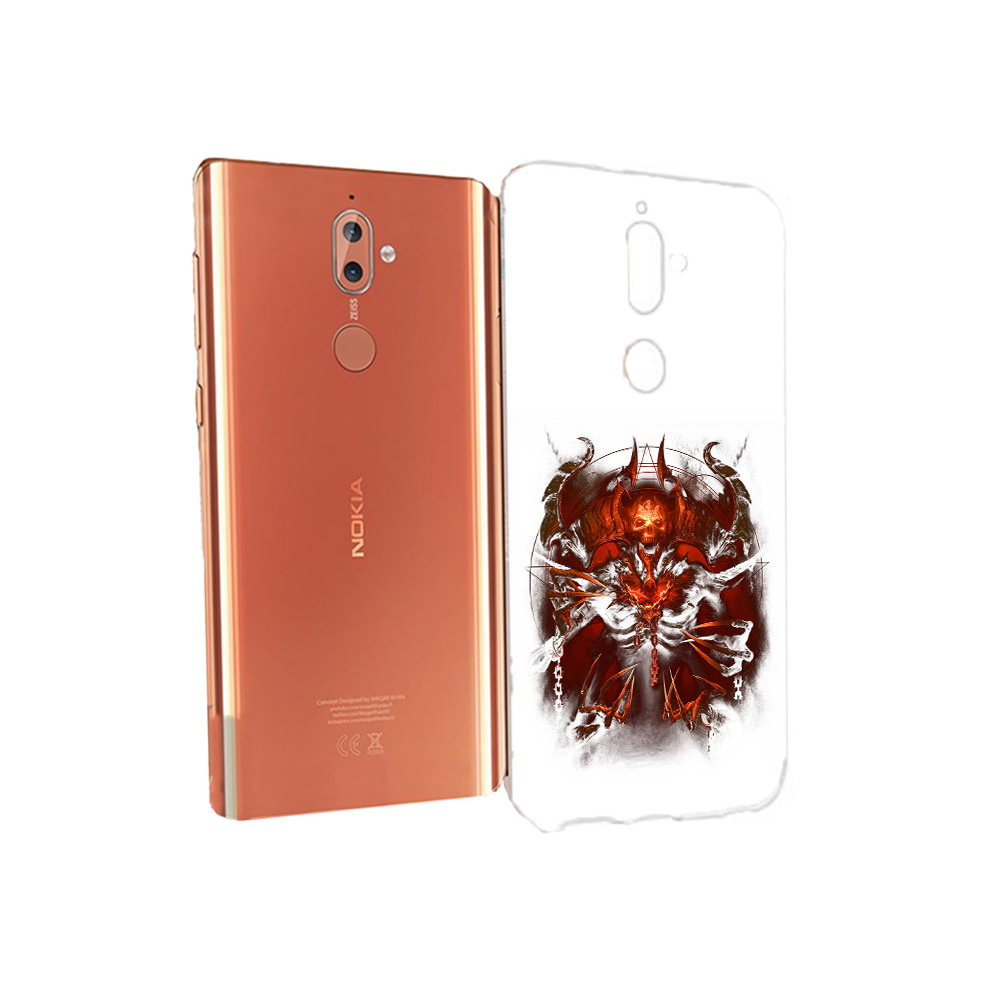 

Чехол MyPads Tocco для Nokia 9 яркий демон (PT126479.94.708), Прозрачный, Tocco