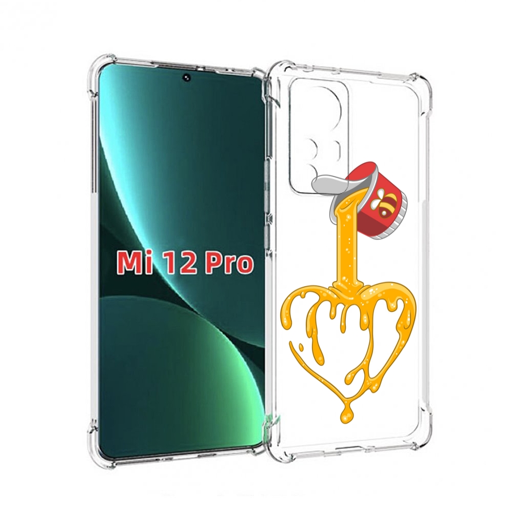 

Чехол MyPads медовое сердце для Xiaomi 12S Pro, Прозрачный, Tocco