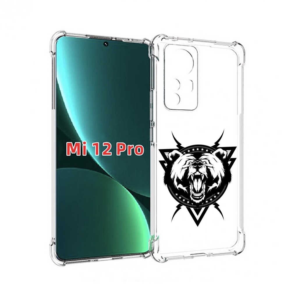 

Чехол MyPads медведь в треугольнике для Xiaomi 12S Pro, Прозрачный, Tocco
