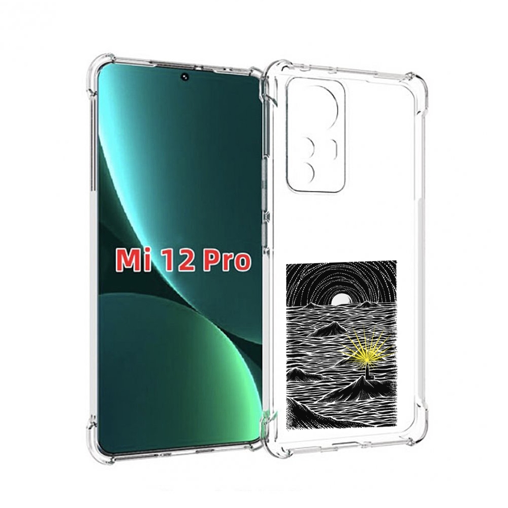 

Чехол MyPads маяк в черно белом море для Xiaomi 12S Pro, Прозрачный, Tocco