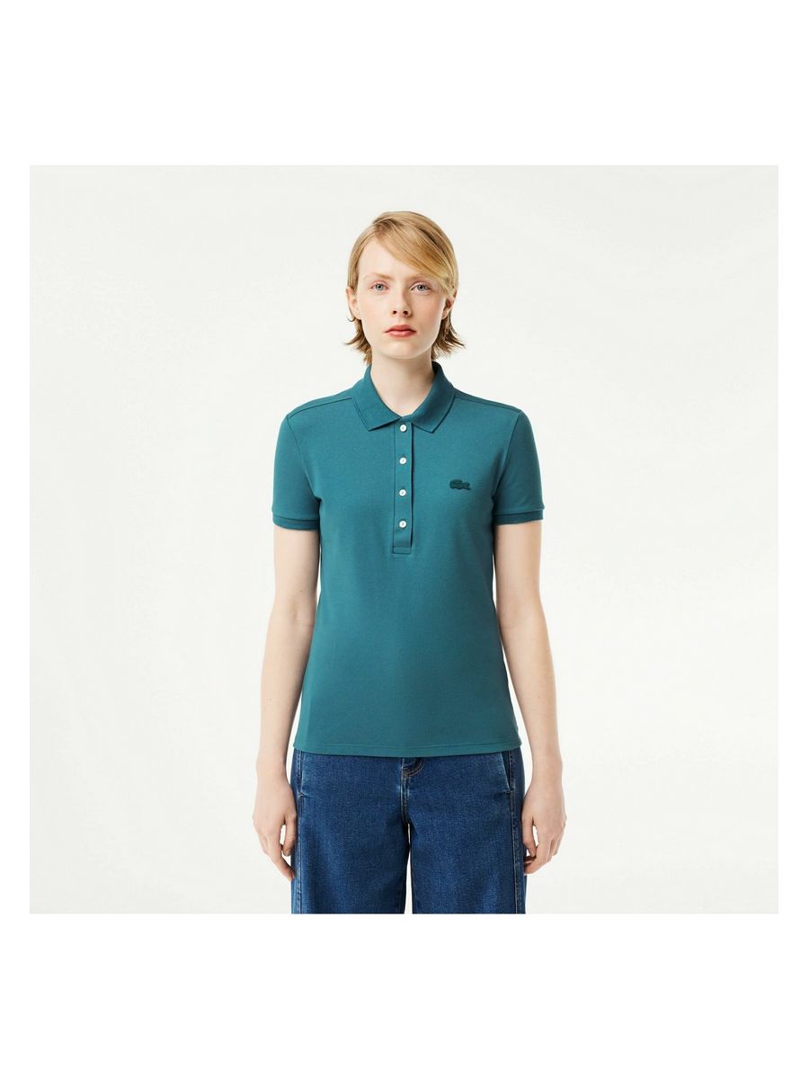 

Футболка женская Lacoste LA221D05B синяя 46 EU, Синий, LA221D05B