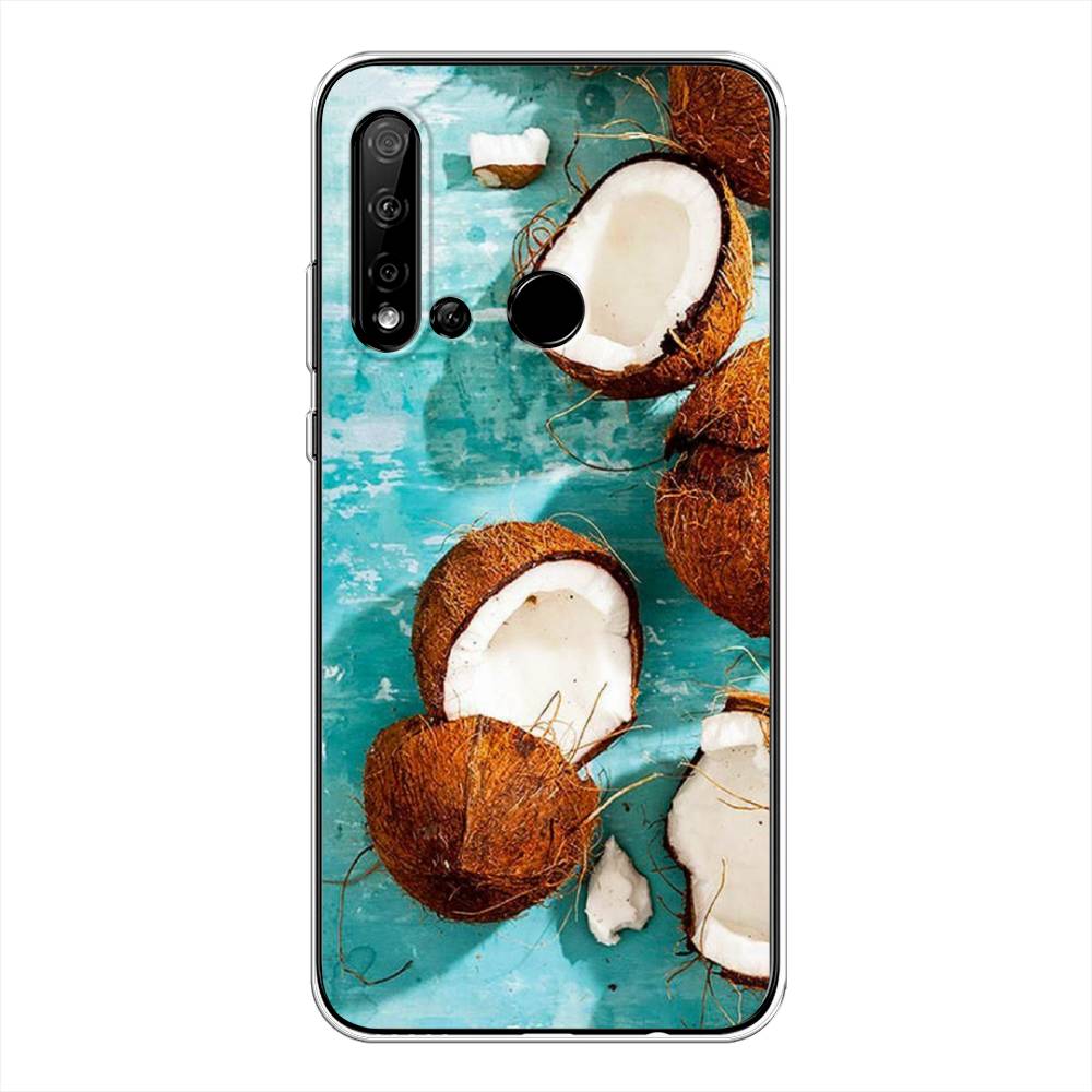 

Чехол Awog на Huawei P20 lite 2019 "Разбитые кокосы", Коричневый, 69750-10