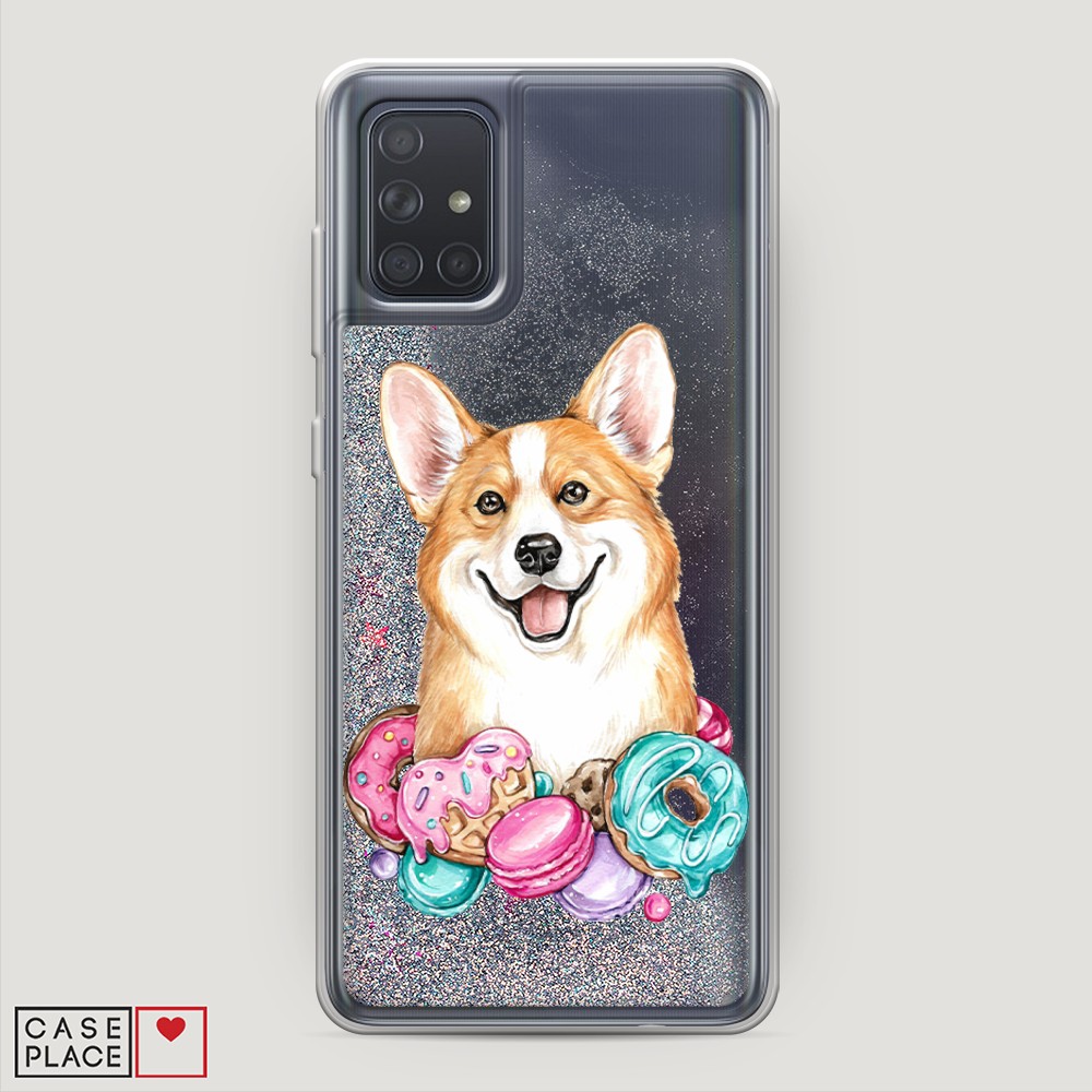 

Чехол Awog на Samsung Galaxy A71 4G "Корги и сладости", Разноцветный, 29091-1