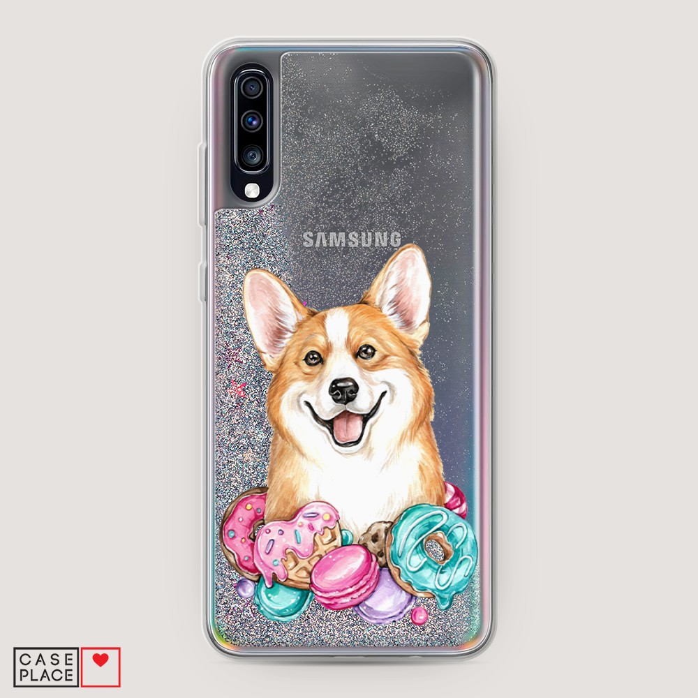 

Чехол Awog на Samsung Galaxy A70 "Корги и сладости", Разноцветный, 28191-1