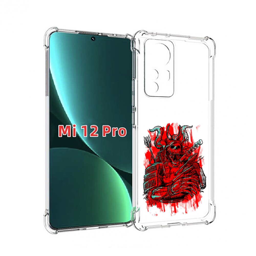 

Чехол MyPads красный скелет воин для Xiaomi 12S Pro, Прозрачный, Tocco