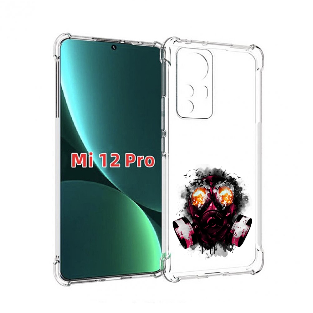 

Чехол MyPads красный противогаз для Xiaomi 12S Pro, Прозрачный, Tocco