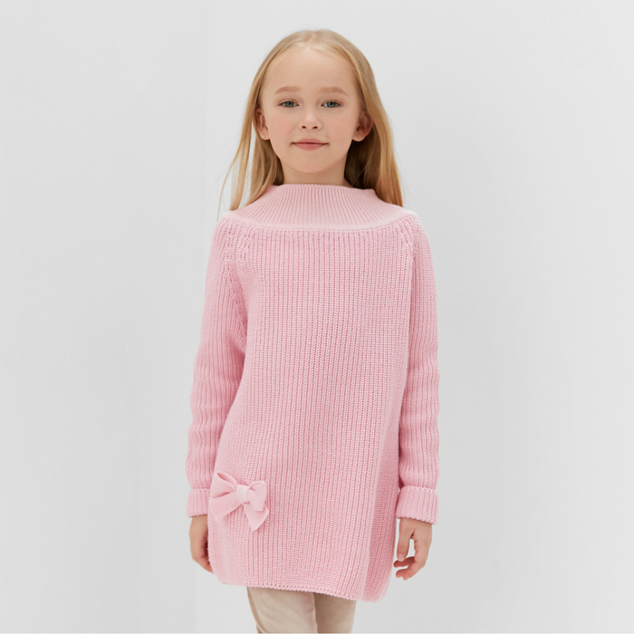 Свитер детский MINAKU Сozy Winter, розовый, 110 приталенный комбинезон stella mccartney детский