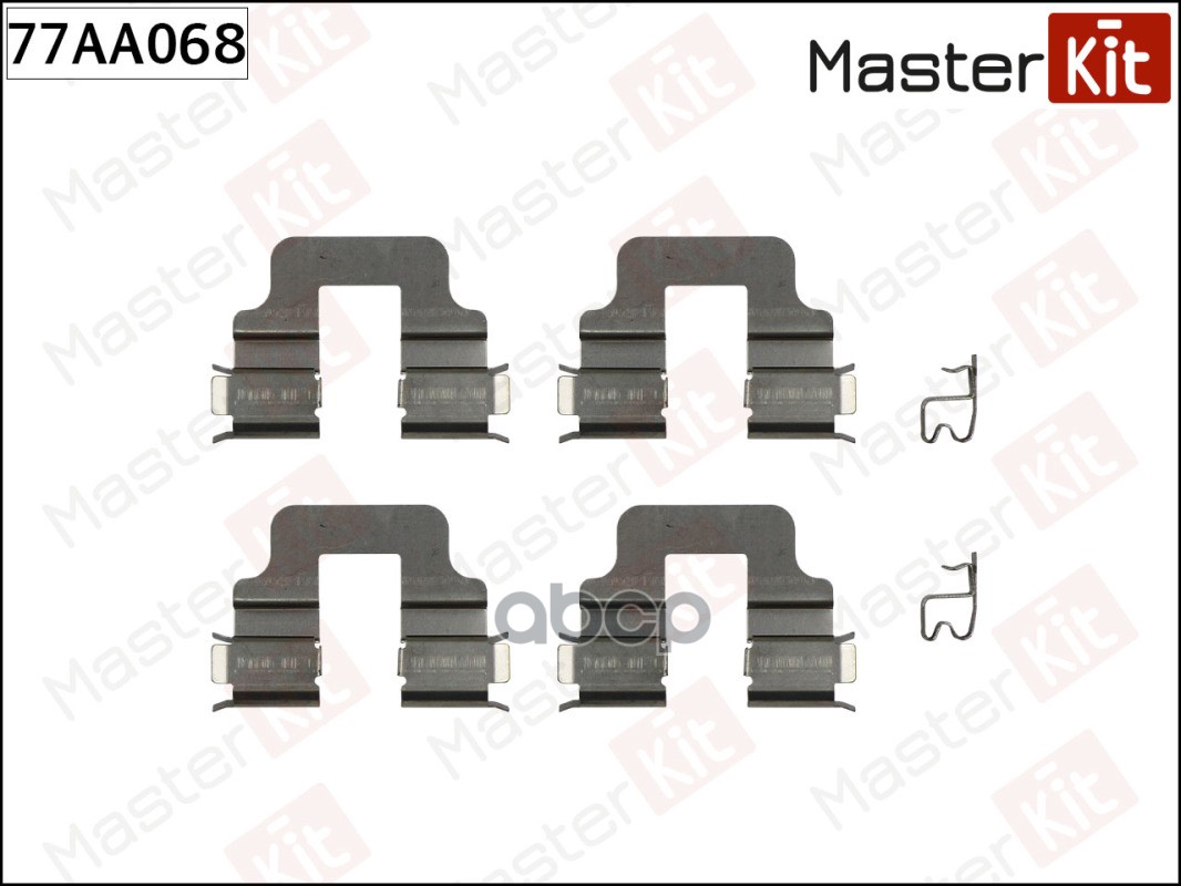 Комплект Установочный Тормозных Колодок 77aa068 Nsii0019350707 MasterKit арт. 77AA068