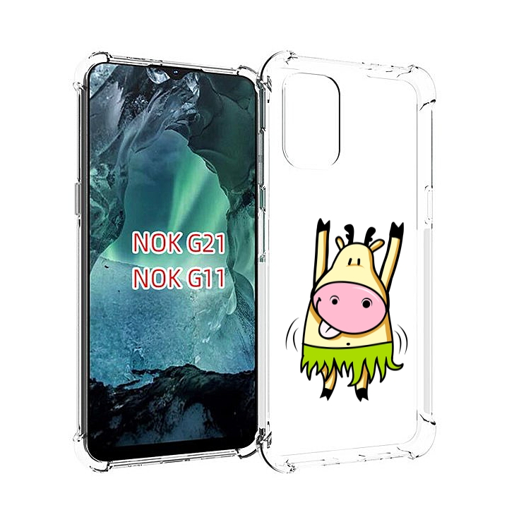 

Чехол Mypads Веселая Корова Для Nokia G11/G21, Прозрачный, Tocco