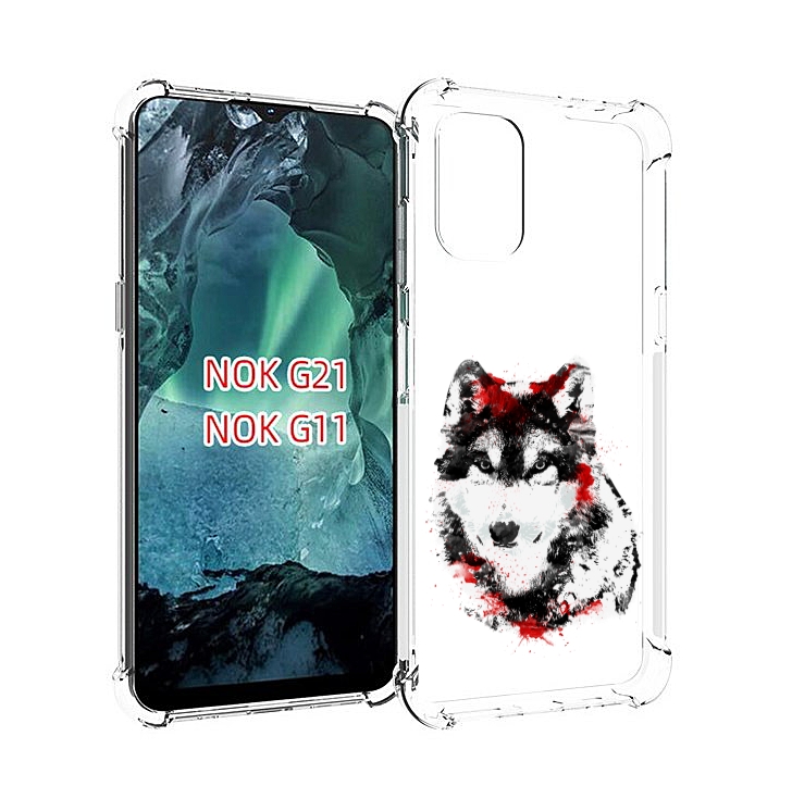 

Чехол MyPads кровавый волк для Nokia G11 / G21, Прозрачный, Tocco
