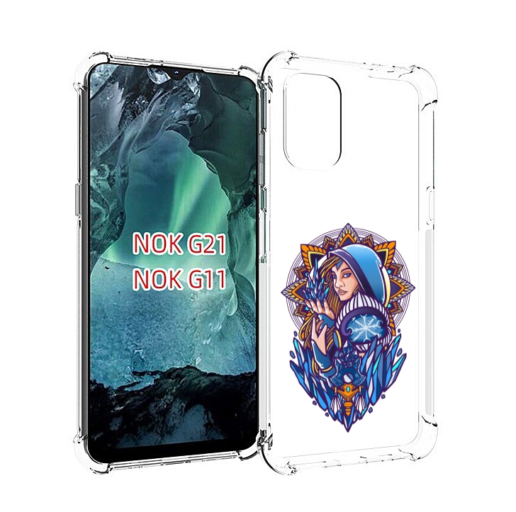 

Чехол Mypads Кристал Мейден Дота 2 Для Nokia G11/G21, Прозрачный, Tocco