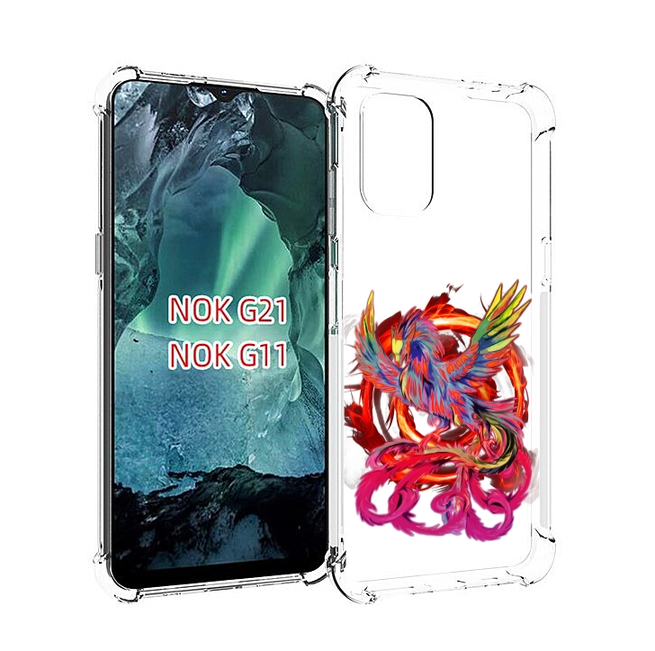 

Чехол MyPads красочный феникс для Nokia G11 / G21, Прозрачный, Tocco