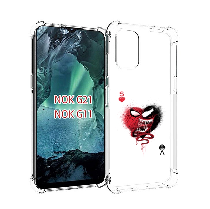

Чехол Mypads Веном Для Nokia G11/G21, Прозрачный, Tocco