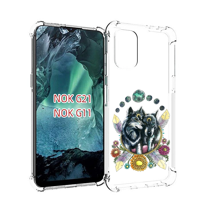 

Чехол MyPads красивые волки абстракция для Nokia G11 / G21, Прозрачный, Tocco