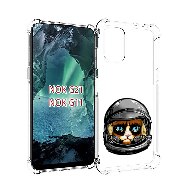 

Чехол Mypads Кот Космонавт Для Nokia G11/G21, Прозрачный, Tocco