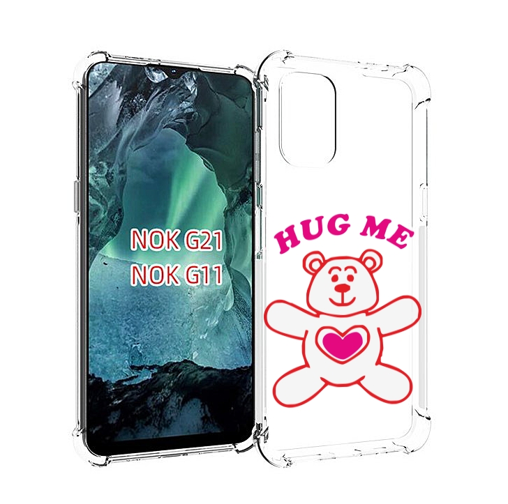 

Чехол Mypads 14 Февраля Обними Меня Для Nokia G11/G21, Прозрачный, Tocco