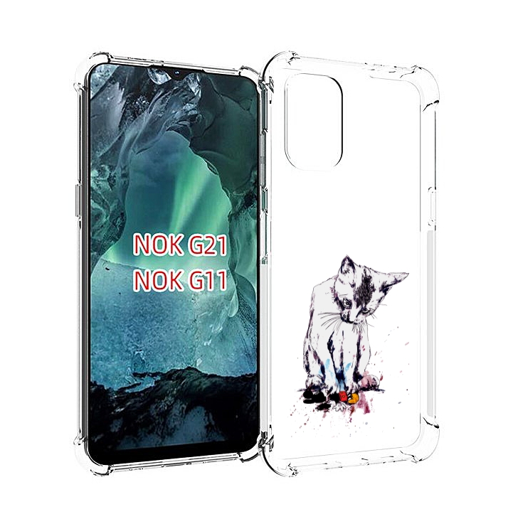 

Чехол MyPads кот и микки для Nokia G11 / G21, Прозрачный, Tocco