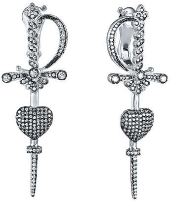 

Серьги женские из серебра Джей Ви SS-B0948EB, фианит, SS-B0948EB