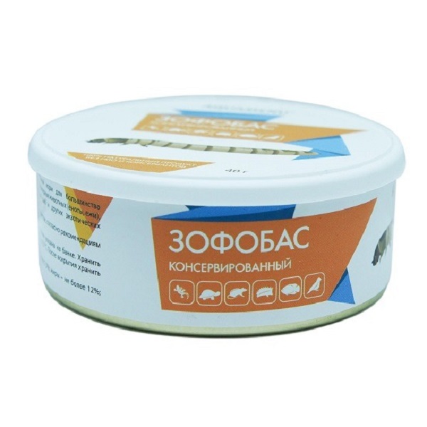 

Корм для рептилий AQUAMENU Зофобас, консервированный, 40 г