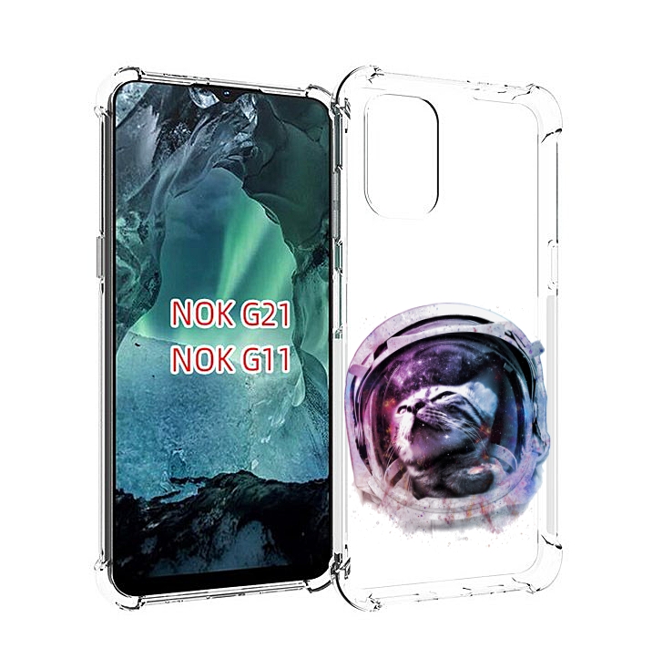 

Чехол Mypads Кот В Шлеме Для Nokia G11/G21, Прозрачный, Tocco