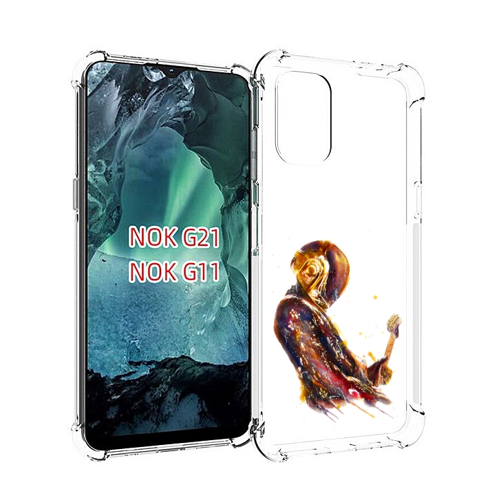 

Чехол Mypads Космо-Музыкант Для Nokia G11/G21, Прозрачный, Tocco