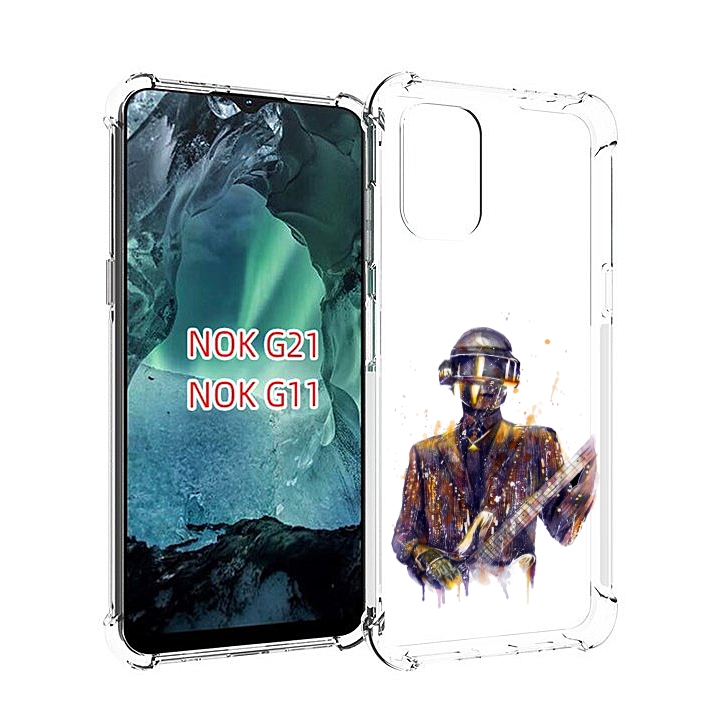 

Чехол Mypads Космо-Гитарист Для Nokia G11/G21, Прозрачный, Tocco