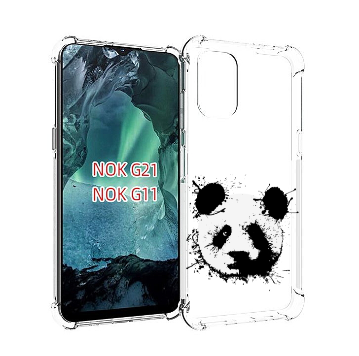 

Чехол Mypads Клякса-Панда Для Nokia G11/G21, Прозрачный, Tocco