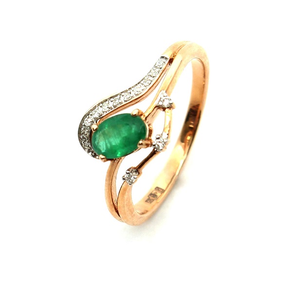 

Кольцо из золота р.  DIAMOND PRIME 06-1-DЕ-R-000609, бриллиант\изумруд, 06-1-DЕ-R-000609
