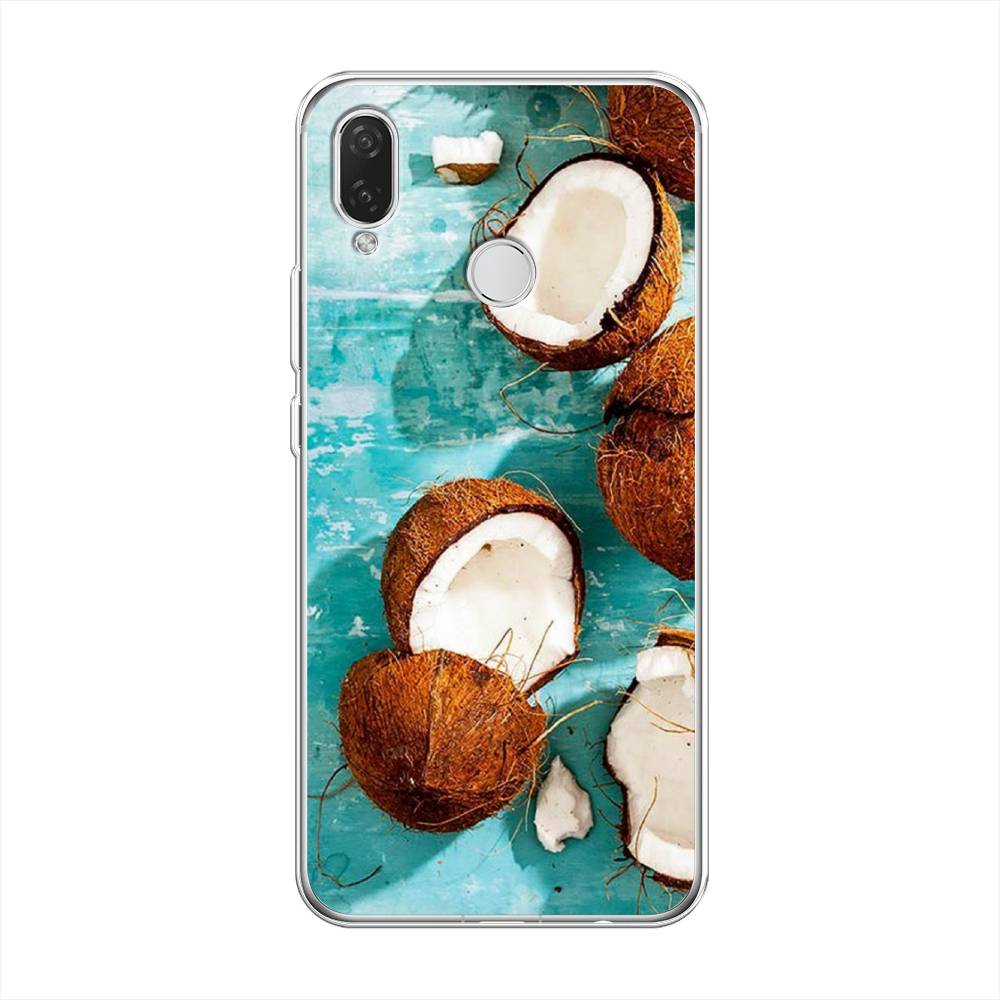 

Чехол Awog на Huawei Nova 3i "Разбитые кокосы", Коричневый, 68350-10