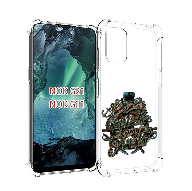 

Чехол MyPads капитан пиратов для Nokia G11 / G21, Прозрачный, Tocco