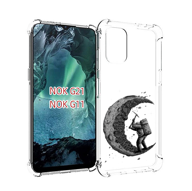 

Чехол Mypads Камненная Луна Для Nokia G11/G21, Прозрачный, Tocco