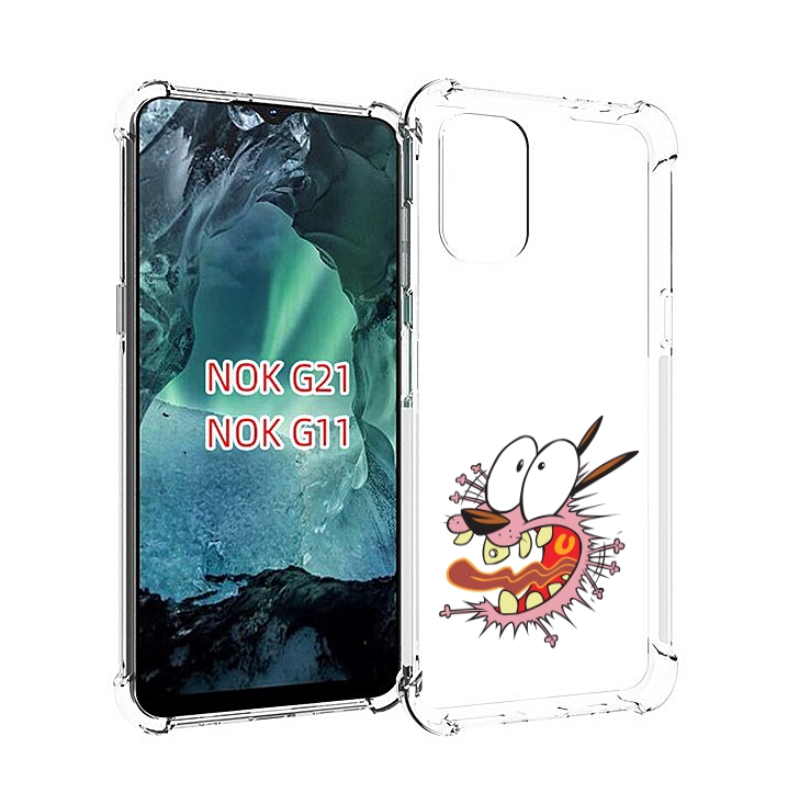 

Чехол Mypads Испуганный Бобик Для Nokia G11/G21, Прозрачный, Tocco