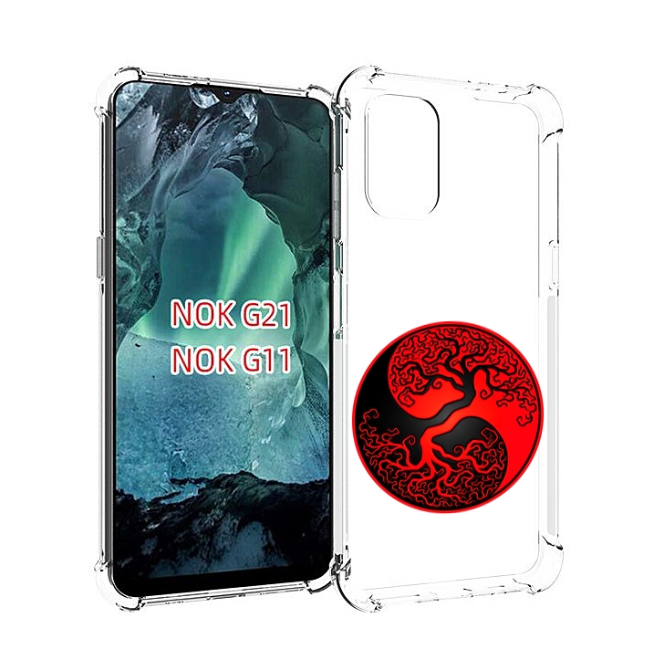 

Чехол MyPads инь янь дерево для Nokia G11 / G21, Прозрачный, Tocco